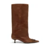 d-venus 40 kb tube Bottes D-Venus à hauteur du genou en cuir huilé