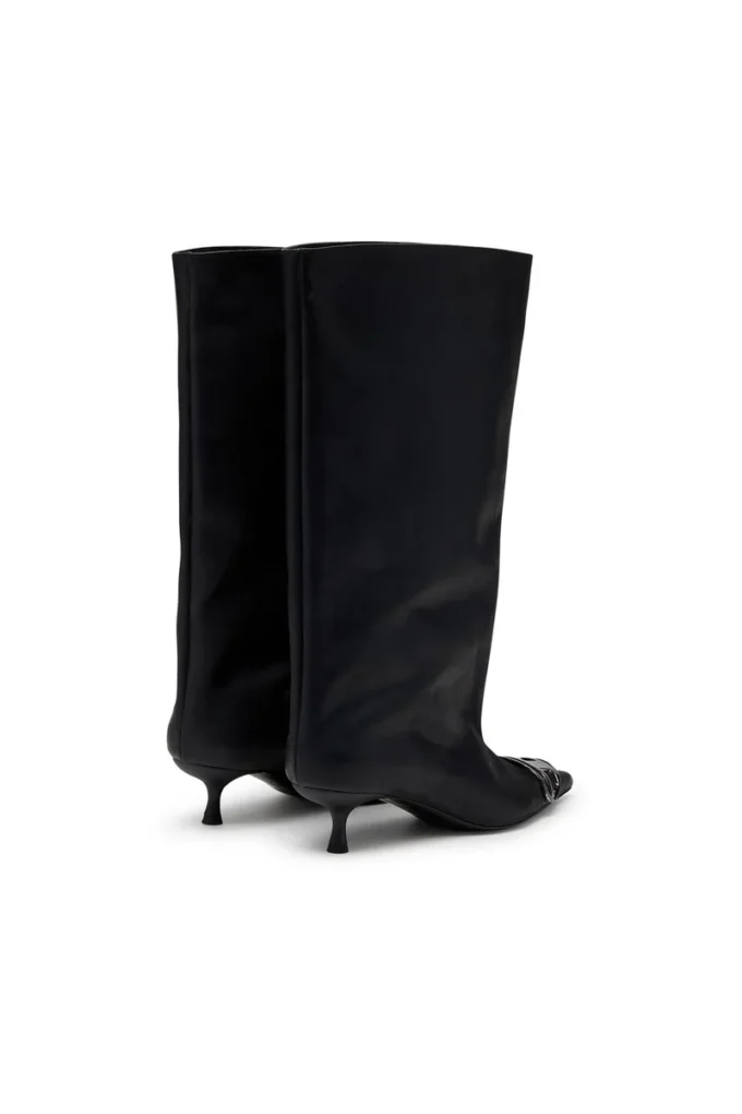 d-venus 40 kb tube Bottes D-Venus à hauteur du genou en cuir huilé
