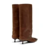 d-venus 40 kb tube Bottes D-Venus à hauteur du genou en cuir huilé