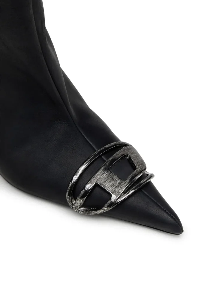 d-venus 40 kb tube Bottes D-Venus à hauteur du genou en cuir huilé
