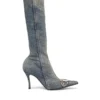 d-venus kb d D-Venus – Bottes en denim avec plaque logo