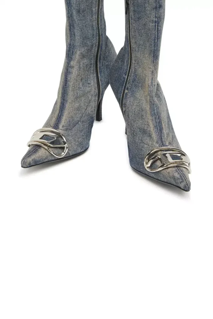 d-venus kb d D-Venus – Bottes en denim avec plaque logo
