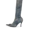 d-venus kb d D-Venus – Bottes en denim avec plaque logo