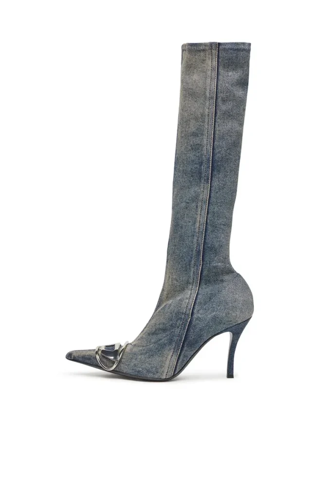 d-venus kb d D-Venus – Bottes en denim avec plaque logo