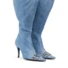 d-venus kb large Bottes hautes D-Venus-Wide en denim