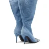 d-venus kb large Bottes hautes D-Venus-Wide en denim