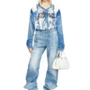 d-venus kb large Bottes hautes D-Venus-Wide en denim