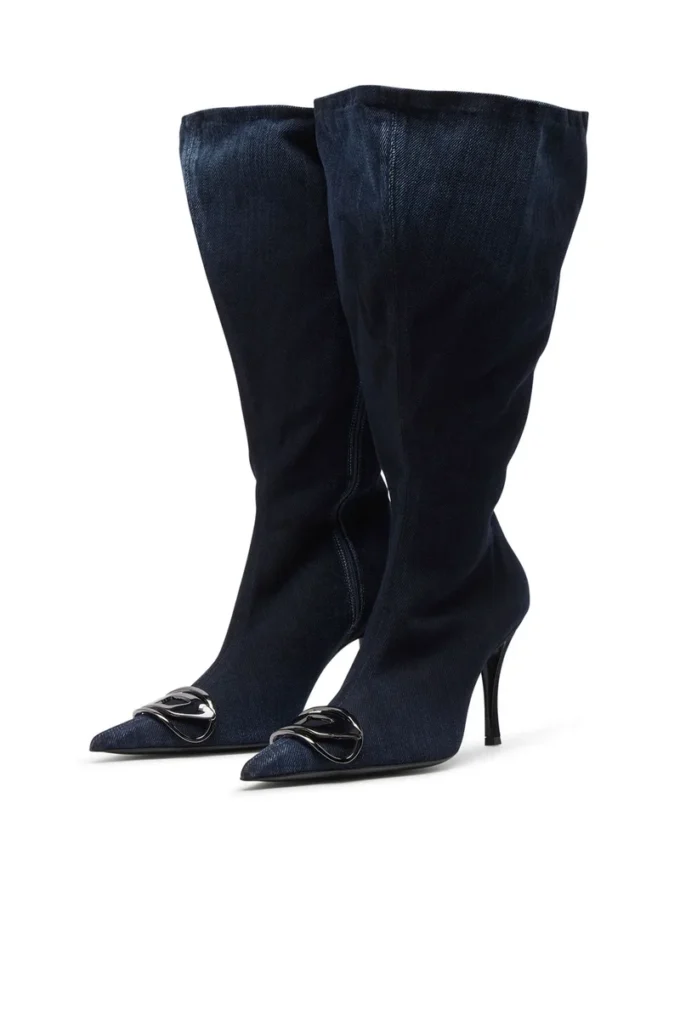d-venus kb large Bottes hautes D-Venus-Wide en denim