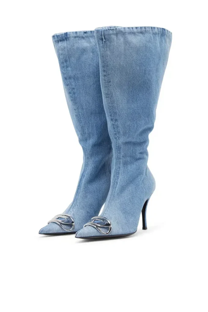 d-venus kb large Bottes hautes D-Venus-Wide en denim