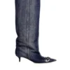 d-venus kb slouchy Bottes D-Venus-Slouchy montant jusqu&rsquo;aux genoux en denim