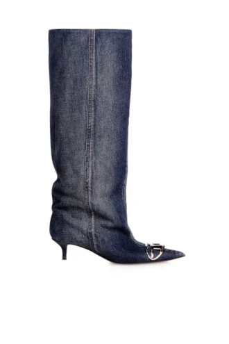 d-venus kb slouchy Bottes D-Venus-Slouchy montant jusqu&rsquo;aux genoux en denim