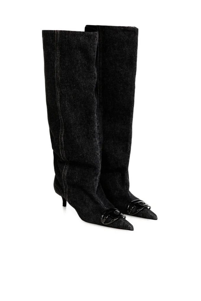 d-venus kb slouchy Bottes D-Venus-Slouchy montant jusqu&rsquo;aux genoux en denim