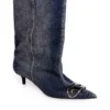 d-venus kb slouchy Bottes D-Venus-Slouchy montant jusqu&rsquo;aux genoux en denim