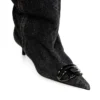 d-venus kb slouchy Bottes D-Venus-Slouchy montant jusqu&rsquo;aux genoux en denim