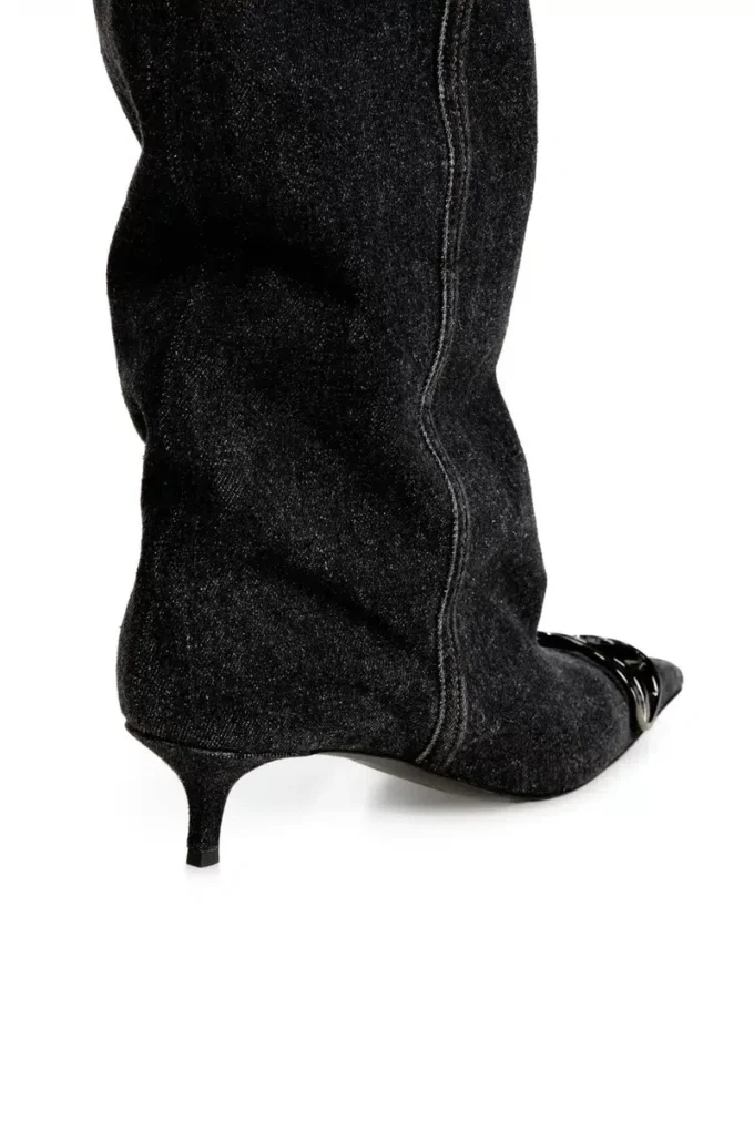 d-venus kb slouchy Bottes D-Venus-Slouchy montant jusqu&rsquo;aux genoux en denim