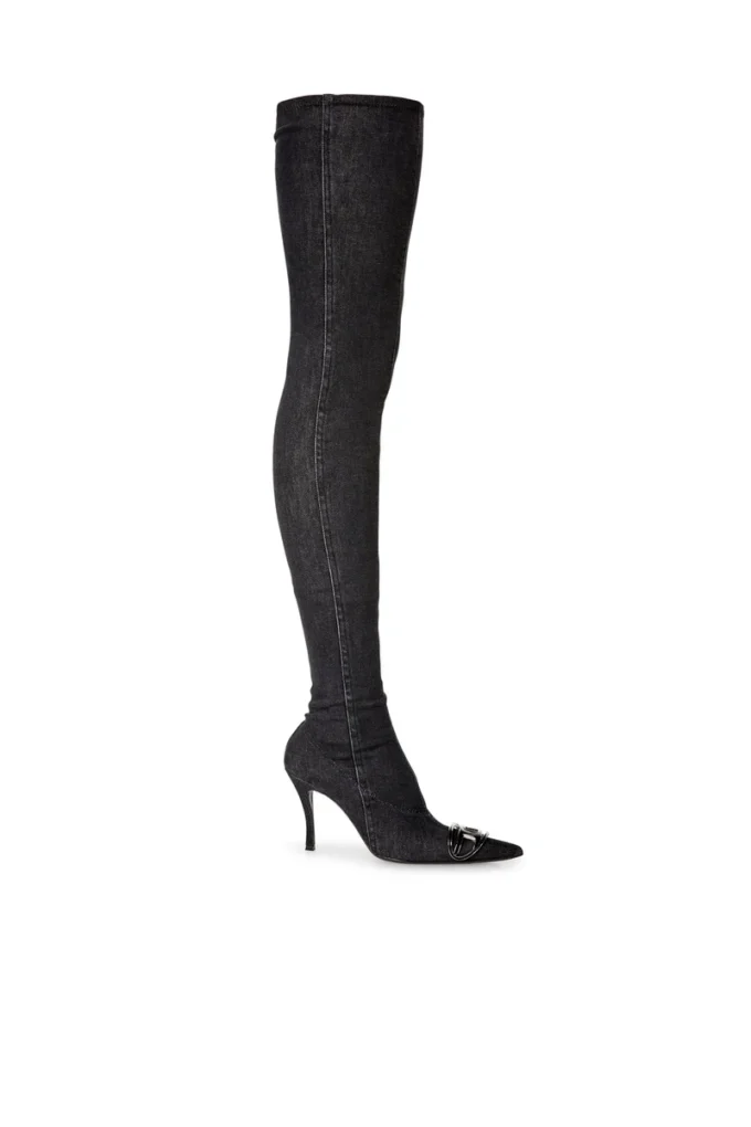 d-venus tbt d Bottes D-Venus Tbt D – Bottes au-dessus du genou en denim stretch