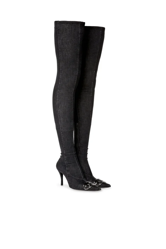 d-venus tbt d Bottes D-Venus Tbt D – Bottes au-dessus du genou en denim stretch