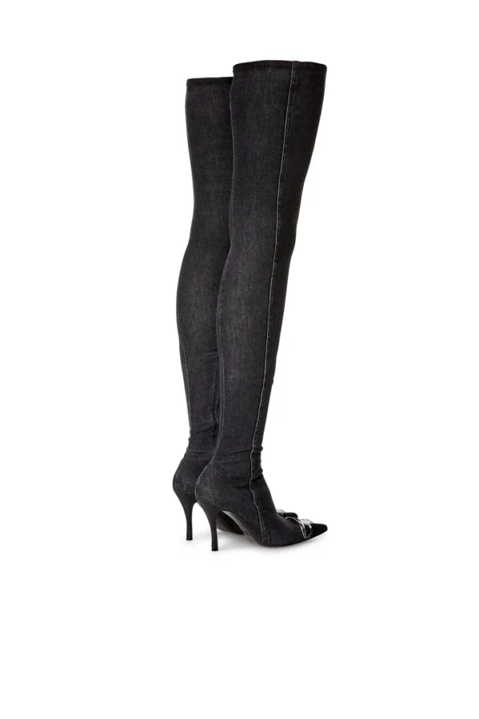 d-venus tbt d Bottes D-Venus Tbt D – Bottes au-dessus du genou en denim stretch