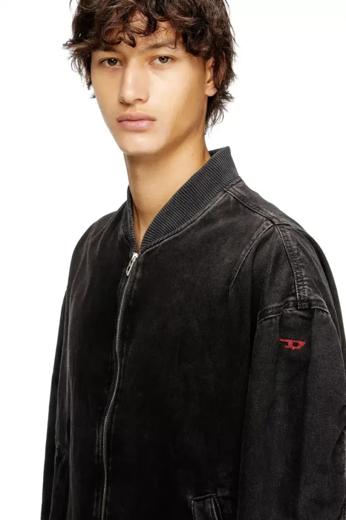 d-vinz Blouson bomber en denim délavé