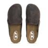 d-woodstock slip-on Mules D-Woodstock en daim effet craquelé