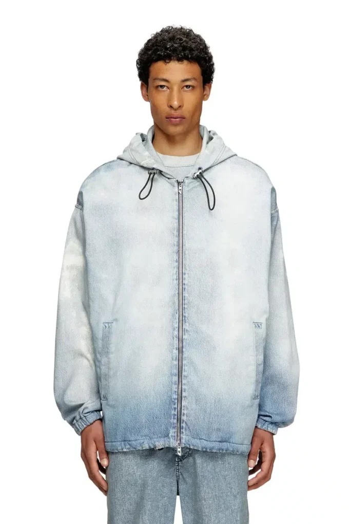 d-wynny jogg Veste à capuche en JoggJeans imprimé effet délavé
