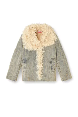 de-aconic-s Veste en denim jacquard à fils flottants