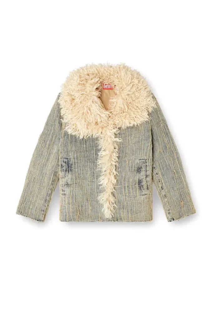 de-aconic-s Veste en denim jacquard à fils flottants de-aconic-s Veste en denim jacquard à fils flottants
