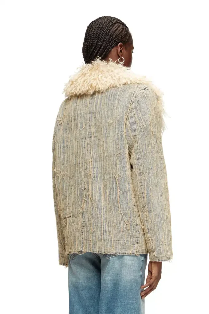 de-aconic-s Veste en denim jacquard à fils flottants de-aconic-s Veste en denim jacquard à fils flottants