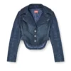 de-ali-s Veste courte en denim Prince de Galles