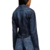 de-ali-s Veste courte en denim Prince de Galles