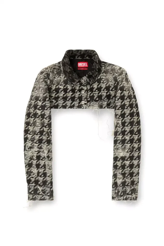 de-ansis-fsh2 Boléro en denim à motif pied-de-poule