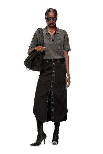 de-ard-long Jupe midi en denim