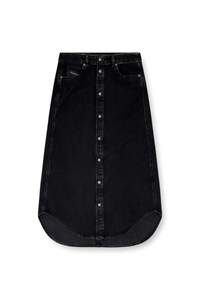 de-ard-long Jupe midi en denim