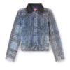 de-ateli-s Veste courte en denim bouclé graphique