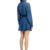 de-drevia-s Robe en denim avec broderie dans le dos