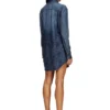 de-eazy dress-s Robe chemise en denim fluide Prince de Galles