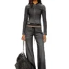 de-gary-d jogg Veste courte en denim monochrome