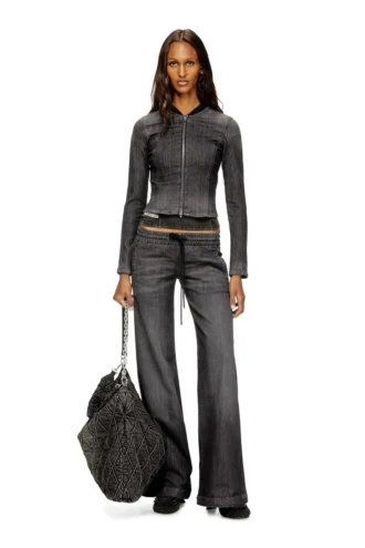 de-gary-d jogg Veste courte en denim monochrome