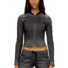 de-gary-d jogg Veste courte en denim monochrome