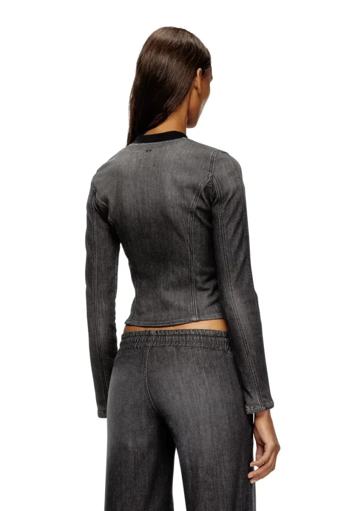 de-gary-d jogg Veste courte en denim monochrome