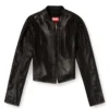 de-gary-d jogg Veste courte en JoggJeans enduit brillant