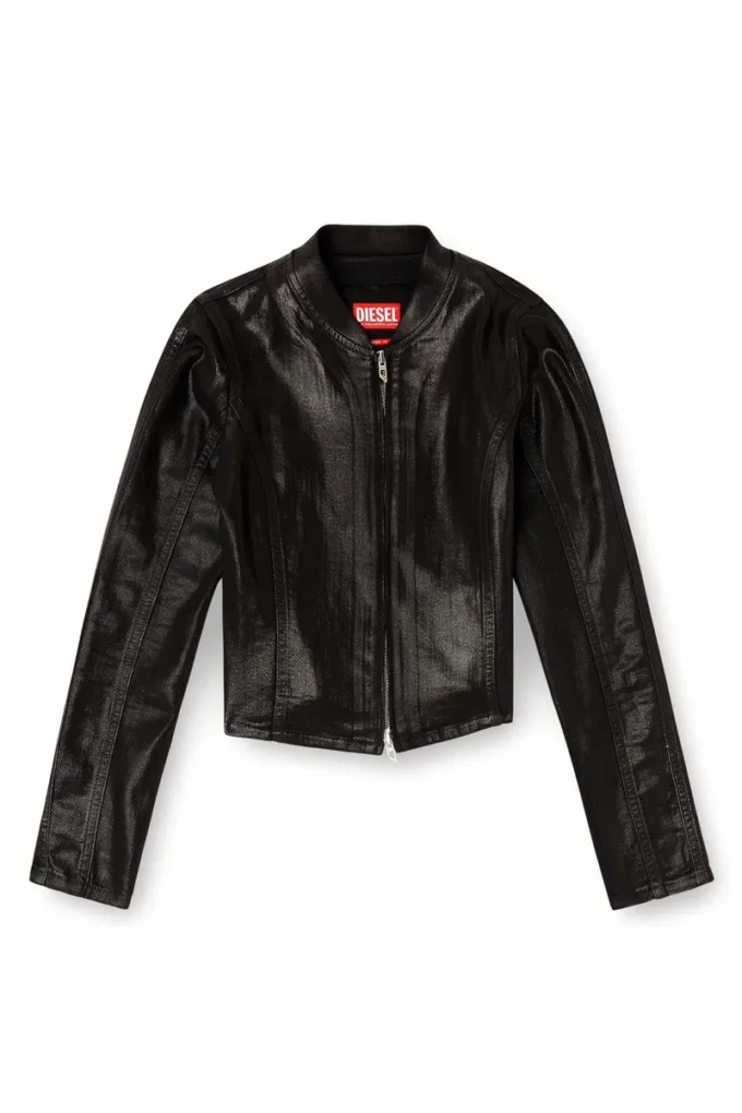 de-gary-d jogg Veste courte en JoggJeans enduit brillant