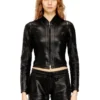 de-gary-d jogg Veste courte en JoggJeans enduit brillant