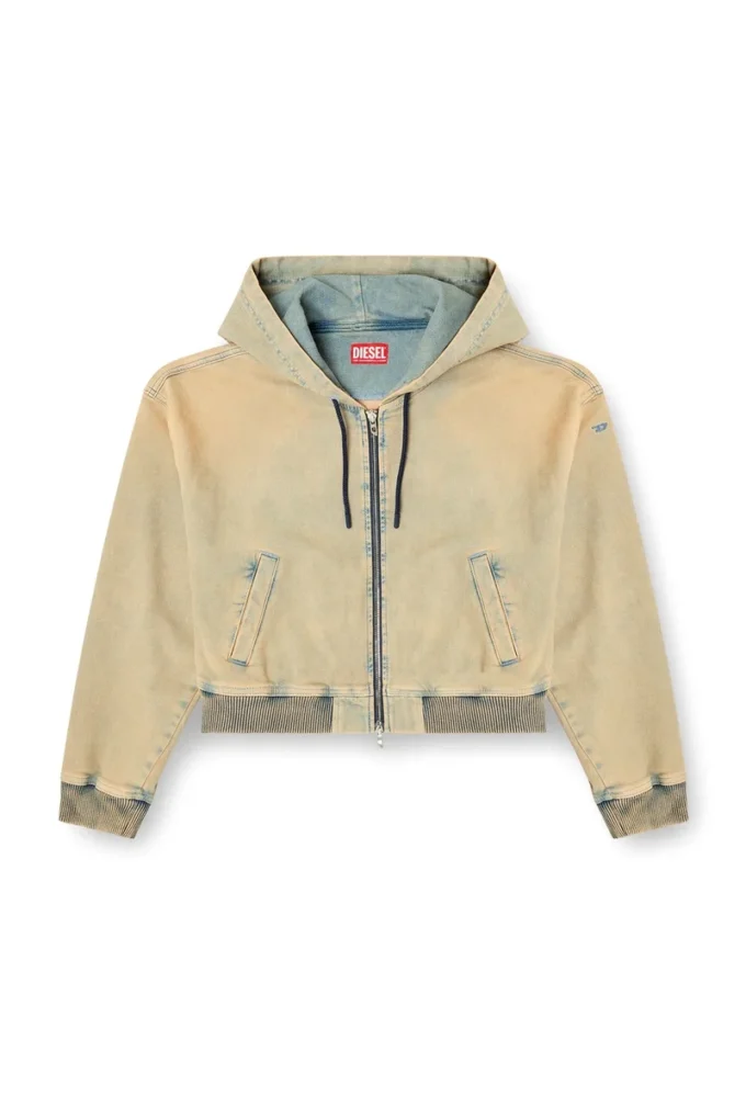 de-giri-crop jogg Sweat à capuche zippé en JoggJeans coloré