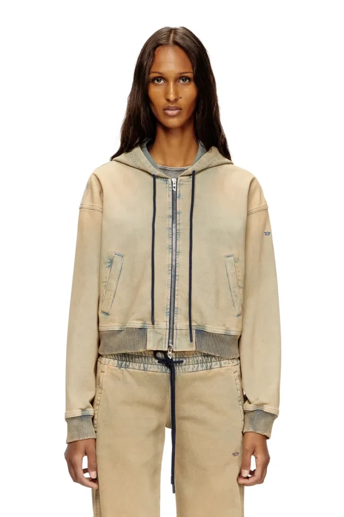 de-giri-crop jogg Sweat à capuche zippé en JoggJeans coloré