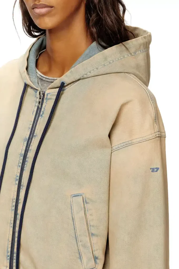 de-giri-crop jogg Sweat à capuche zippé en JoggJeans coloré