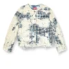 de-grafy-fsh Veste en denim à motif pied-de-poule