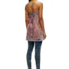 de-held-short-fse Robe midi à bretelles en denim à paillettes