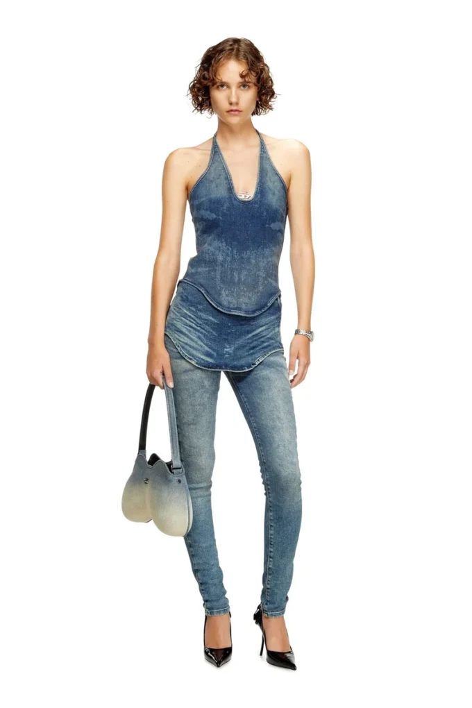 de-janice-s Top dos nu en denim Reform