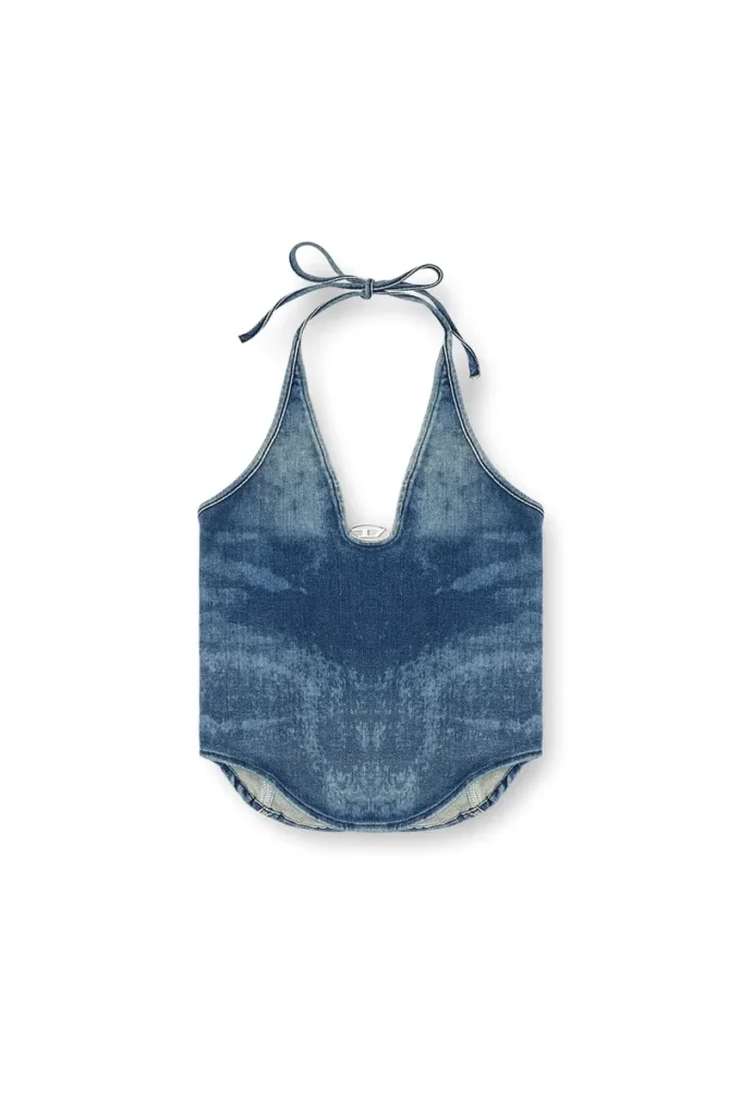 de-janice-s Top dos nu en denim Reform